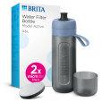 Fill&Go Active filtračná fľaša na vodu 0,6l + 2x microdisc, modrá, 2024