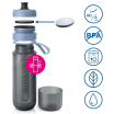 Fill&Go Active filtračná fľaša na vodu 0,6l + 2x microdisc, modrá, 2024