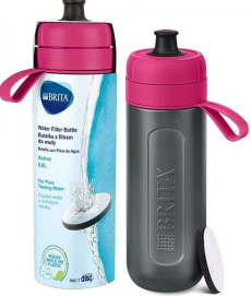 Brita Fill & Go Active 0,6l - ružová